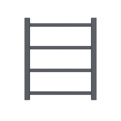 500Hx420Wx120D Gunmetal Grey Electric Heated Towel Rack 4 Bars 500Hx420Wx120D Gunmetal Grey Electric Heated Towel Rack 4 Bars